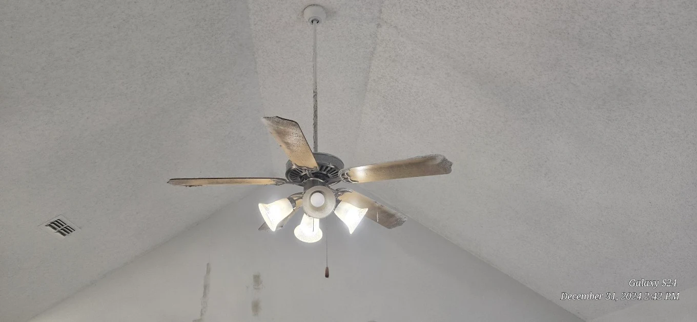 Vaulted ceiling fan service