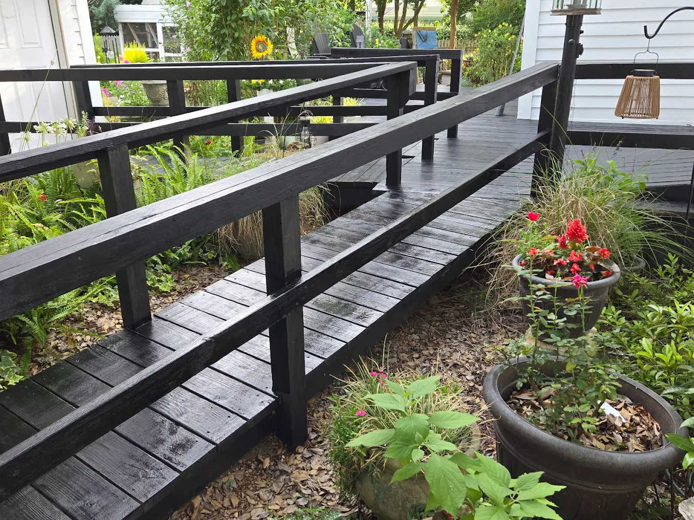 Stained deck & ramp build